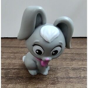 Barbie Pet Bunny Mattel Toy Rabbit Figurine Figure Animal Spring Cute Gray 2"